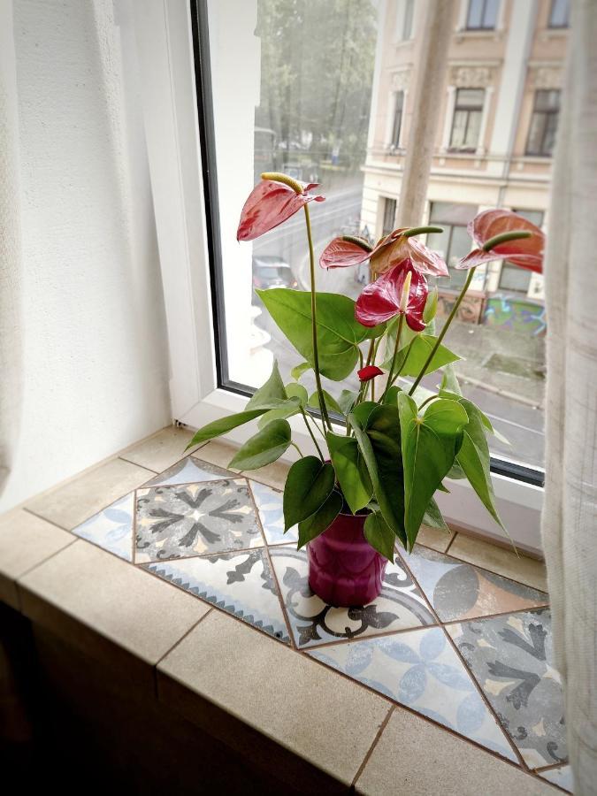 Flat In Neo Country Style Aus Gruenderzeit Bis 6 Person Leilighet Leipzig Eksteriør bilde